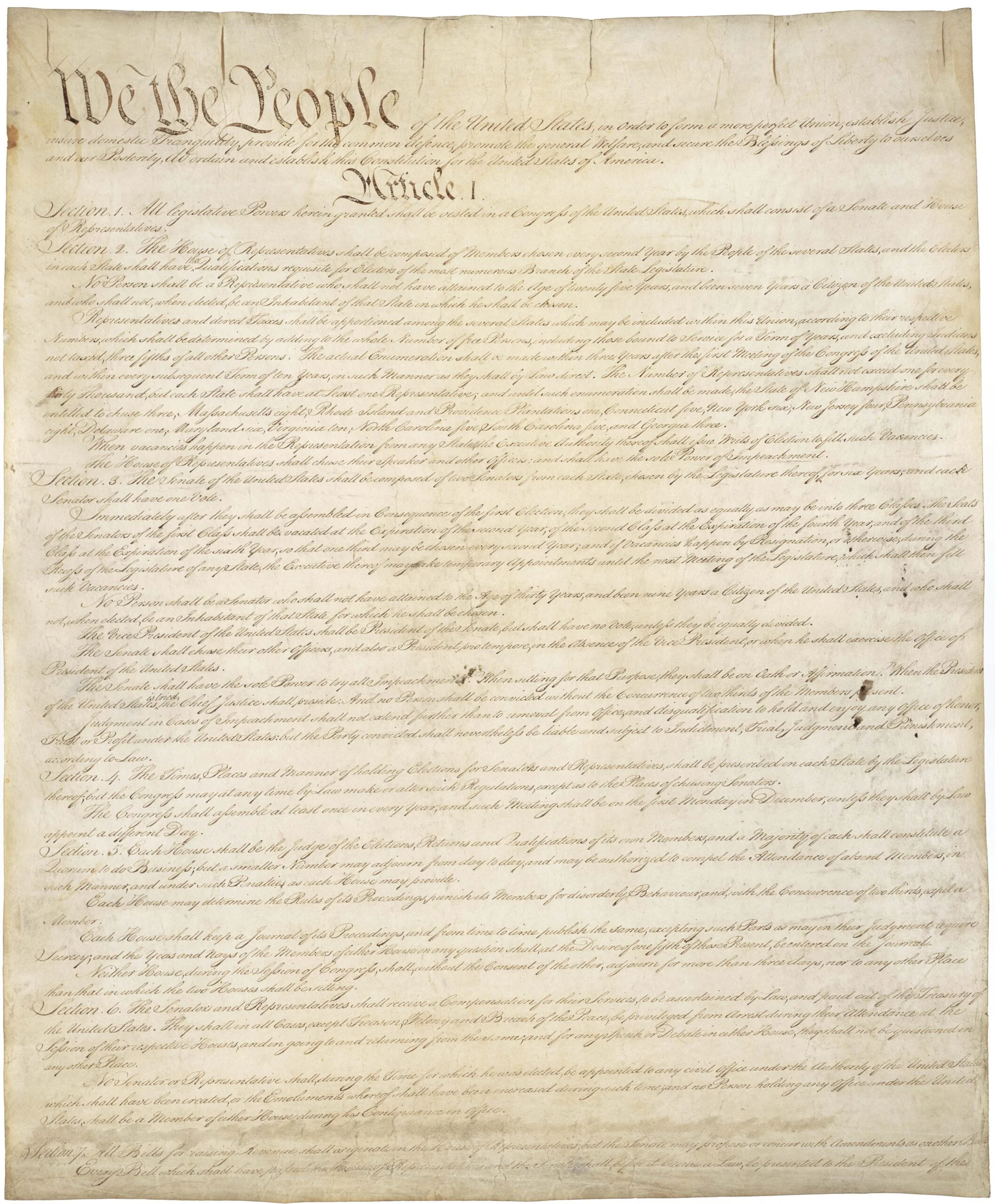 U.S. Constitution Page 1